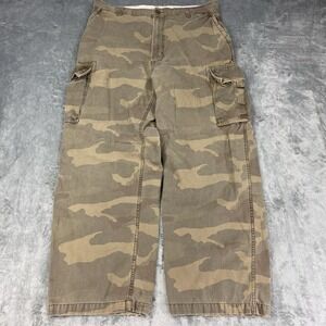 Vtg Urban Pipeline Pants Men 38x32 (fit 37x29) Camo Faded Cargo Baggy Skater Y2K